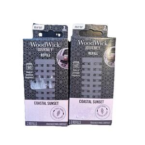 WoodWick Car Air Freshener Journey Refills 4 Refills - Coastal Sunset